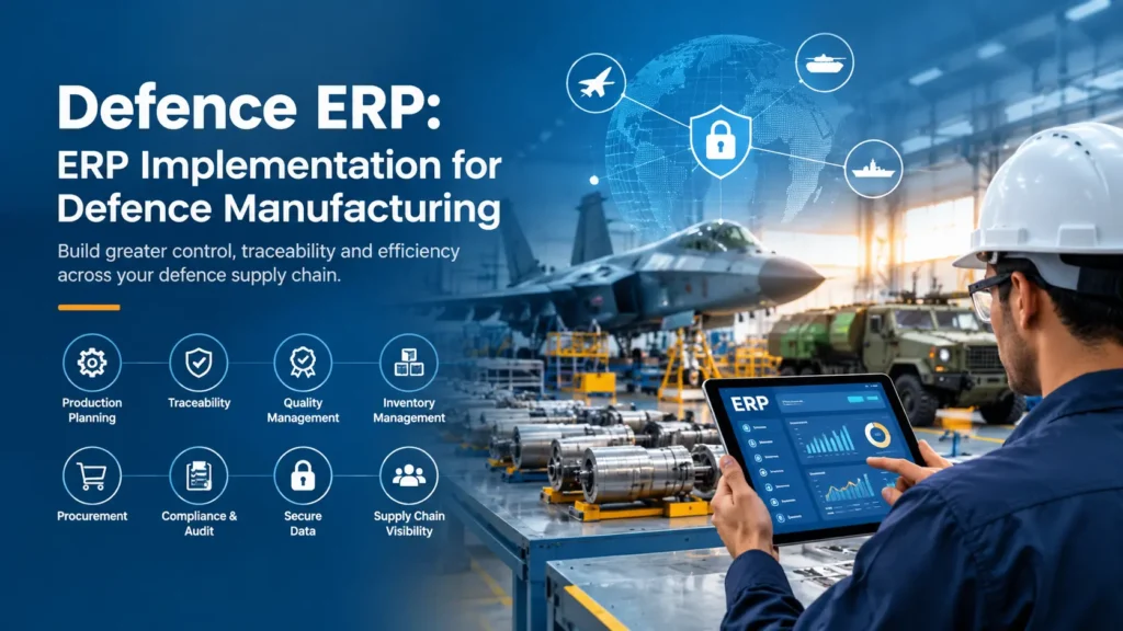 Explore how Defence ERP helps manufacturers improve production, traceability, quality, compliance, inventory, procurement, and secure data management.