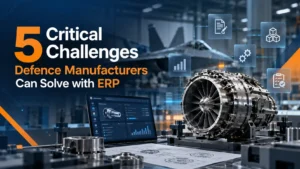 Discover five defence manufacturing challenges ERP can address, from component traceability and quality management to material control and audit documentation.