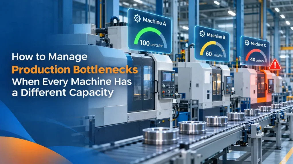 Learn how manufacturing production planning software helps manage machine capacity differences, reduce production bottlenecks, and improve scheduling.