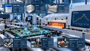 Learn how electronics manufacturers can trace PCB soldering defects to material batches, stencil usage, and reflow oven records.