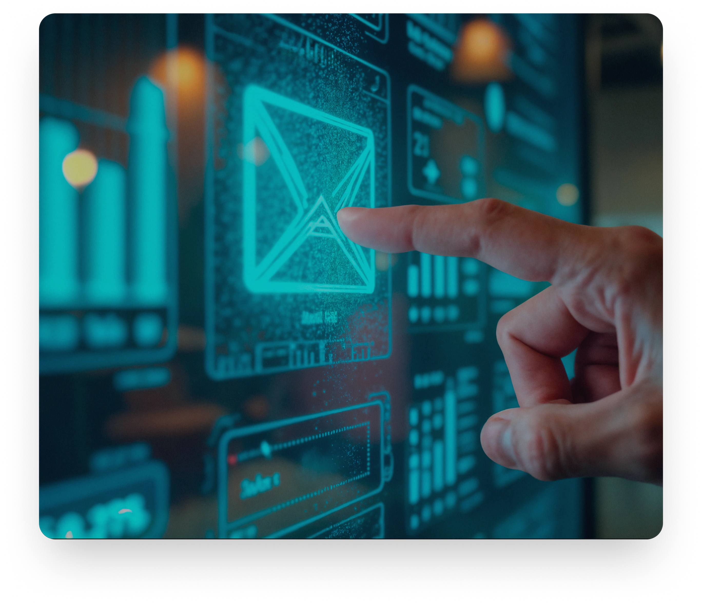 Digital email orchestration interface