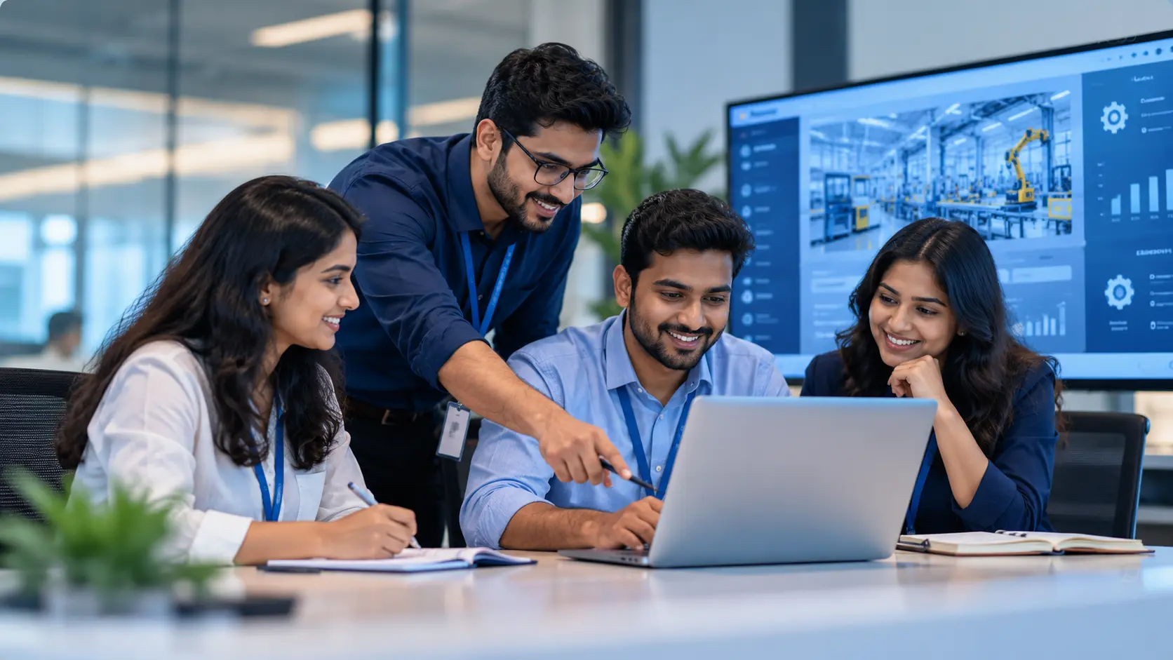 Jurysoft ERP development team working on manufacturing software